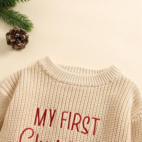 MAYUMMPY Newborn Baby Boy Girl Christmas Sweater Long Sleeve Pullover Warm Knitted Sweatshirt Fall Winter Clothes in Saudi Arabia