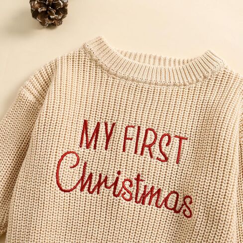 MAYUMMPY Newborn Baby Boy Girl Christmas Sweater Long Sleeve Pullover Warm Knitted Sweatshirt Fall Winter Clothes in Saudi Arabia