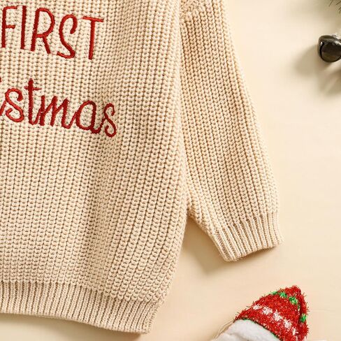 MAYUMMPY Newborn Baby Boy Girl Christmas Sweater Long Sleeve Pullover Warm Knitted Sweatshirt Fall Winter Clothes in Saudi Arabia