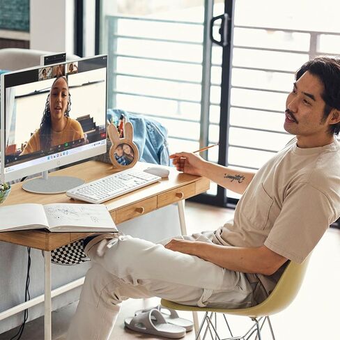 كمبيوتر مكتبي HP الكل في واحد مقاس 27 بوصة - ترخيص مدى الحياة لـ Office 2021، شاشة لمس FHD Intel Ultra 7-155U، ذاكرة الوصول العشوائي DDR5 سعة 16 جيجابايت، 1 تيرابايت SSD، ارتفاع قابل للتعديل، WiFi 6، كاميرا ويب عالية الدقة Windows 11 Pro، أبيض in Kuwait
