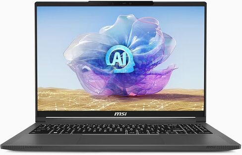 كمبيوتر محمول MSI Creator 16 AI Studio: Intel Ultra 9-185H، شاشة 16 بوصة UHD+ MiniLED، NVIDIA RTX 4080، 64 جيجابايت DDR5، 1 تيرابايت NVMe SSD، قارئ بطاقة MicroSD، Win 11 Pro: Lunar Gray A1VIG-072US in Saudi Arabia