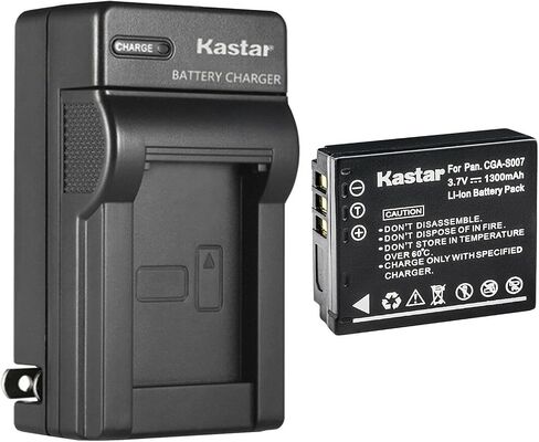 Kastar 3-Pack Battery and AC Wall Charger Replacement for Panasonic CGA-S007 CGA-S007A CGA-S007A/1B CGA-S007E, CGR-S007, DMW-BCD10 Battery, Panasonic DE-A26, DE-A45, DE-A45BC, DE-A46 Charger in Saudi Arabia