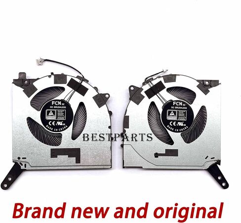 استبدال مروحة تبريد وحدة المعالجة المركزية الجديدة + وحدة معالجة الرسومات من BestParts لجهاز Lenovo Legion 5 15IAH7H (النوع: 82RB)، لـ Legion 5 15ARH7H (النوع: 82RD)، P/N: DFSCL12E164860 FPN7، DFSCL12E064860 FPN6، مروحة 12 فولت in Saudi Arabia