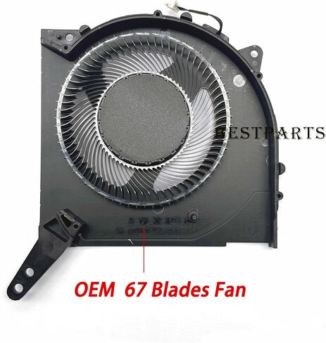 استبدال مروحة تبريد وحدة المعالجة المركزية الجديدة + وحدة معالجة الرسومات من BestParts لجهاز Lenovo Legion 5 15IAH7H (النوع: 82RB)، لـ Legion 5 15ARH7H (النوع: 82RD)، P/N: DFSCL12E164860 FPN7، DFSCL12E064860 FPN6، مروحة 12 فولت in Saudi Arabia