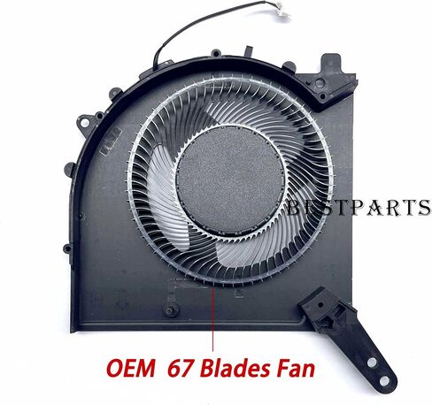 استبدال مروحة تبريد وحدة المعالجة المركزية الجديدة + وحدة معالجة الرسومات من BestParts لجهاز Lenovo Legion 5 15IAH7H (النوع: 82RB)، لـ Legion 5 15ARH7H (النوع: 82RD)، P/N: DFSCL12E164860 FPN7، DFSCL12E064860 FPN6، مروحة 12 فولت in Saudi Arabia