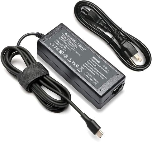 شاحن محطة إرساء للكمبيوتر المحمول USB C من النوع C لجهاز HP Chromebook X360 14-CA000 11-AE000 لجهاز Lenovo Chromebook c330 s330 c340 s340 100e 300e 500e ThinkPad T480 T580 E480 E580 محول التيار الكهربائي in Saudi Arabia
