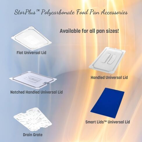 منتجات Carlisle FoodService Products Storplus Food Storage Container وعاء الطعام، مقلاة الغضب لتقديم الطعام، البوفيهات، المطاعم، البولي كربونات (قطعة)، مقاس 1/9 بعمق 2.5 بوصة، شفاف، (عبوة من 6 قطع) in Saudi Arabia