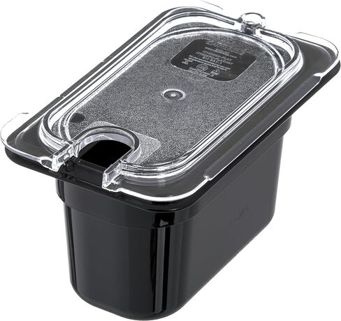 منتجات Carlisle FoodService Products Storplus Food Storage Container وعاء الطعام، مقلاة الغضب لتقديم الطعام، البوفيهات، المطاعم، البولي كربونات (قطعة)، مقاس 1/9 بعمق 2.5 بوصة، شفاف، (عبوة من 6 قطع) in Saudi Arabia