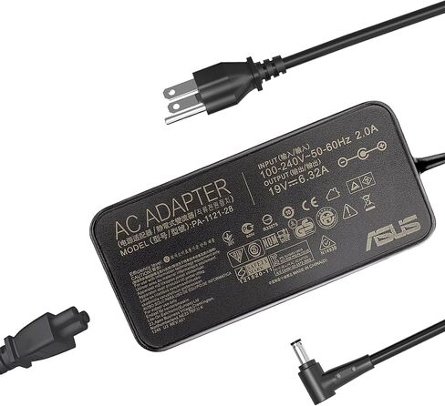 120W AC Charger Fit for Asus ROG GL551J GL552VW GL553V GL752VW GL753VE N550JK N550JX ZX53VW FX53VD G56JK N56JR VivoBook Q550L X550 X750J X750JA PA-1121-28 Gaming Laptop Power Adapter in Saudi Arabia