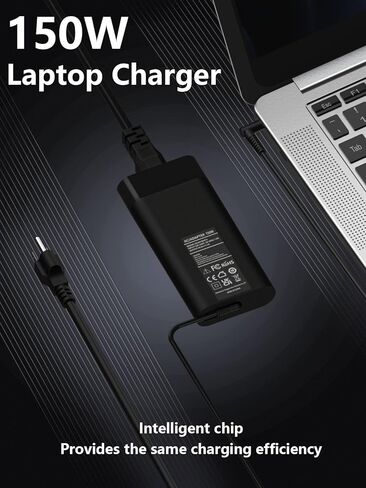 شاحن محول تيار متردد 150 وات مناسب لجهاز HP ZBook 15 16 17 G3 G4 G5 G6 G7 G8، Fury 15 17 G7 G8، HP OMEN Pavilion Victus 15 17 سلك إمداد الطاقة للكمبيوتر المحمول in Kuwait