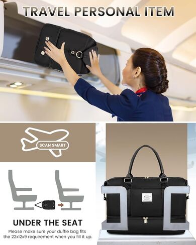 LOVEVOOK Travel Bag Weekender Bags for Women, Carry on Overnight Bag with Shoe Compartment,Duffle Bag with Laptop Pocket,Hospital Bag for Labor Delivery,Gym Tote Bag with Toiletry Bag in Saudi Arabia