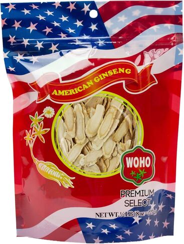 الجينسنغ الأمريكي رقم 127.8 كيس شرائح كبير 8 أونصة in Kuwait
