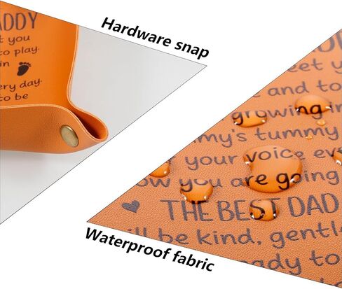 Gifts for Dad Birthday Gifts New Dad Gifts for Men Leather Tray Expecting Dad to Be Gifts for Husband from Wife First Time Dad Fathers Day Newborn Baby Shower Gifts for Daddy to Be from Baby Boy Girl in Saudi Arabia