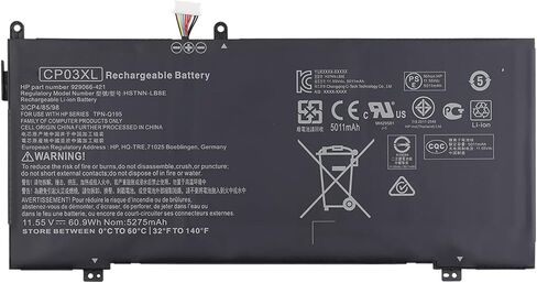 بطارية كمبيوتر محمول Duotipa CP03XL جديدة متوافقة مع HP Spectre x360 13-ae000 13-ae001ng 13-ae047ng in Saudi Arabia