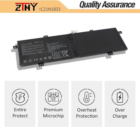 ZTHY C21N1833 Laptop Battery Compatible with Asus ZenBook 14 UM431 UM431D UM431DA UX431 UX431F UX431FA UX431FN UX431FL X431FA X431FL VivoBook S14 S431 S431F S431FA S431FL Series C21PtJH 7.7V 47Wh in Saudi Arabia