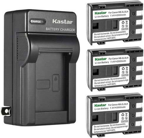 Kastar 4-Pack Battery and AC Wall Charger Replacement for Canon ZR850, ZR900, ZR930, ZR950, ZR960, MD100, MD101, MD110, MD111, MD120, MD130, MD140, MD150, MD160, MD205, MD215, MD216, MD225, MD235 in Saudi Arabia