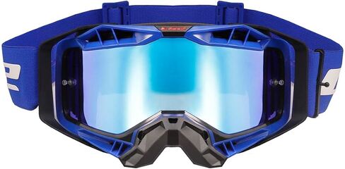 خوذات LS2 Aura Pro Goggle (أسود/أحمر مع عدسة إيريديوم حمراء) in Kuwait