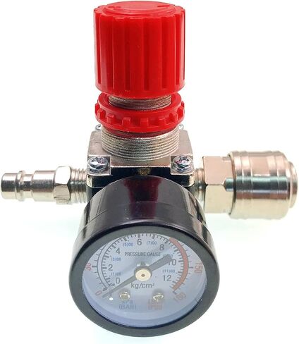 JZK 1/4" Air Compressor Pressure Regulator, Pneumatic Pressure Regulator 1/4", Pressure Control Valve with 140psi 12bar Connection in Saudi Arabia