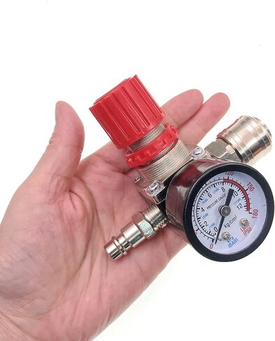 JZK 1/4" Air Compressor Pressure Regulator, Pneumatic Pressure Regulator 1/4", Pressure Control Valve with 140psi 12bar Connection in Saudi Arabia