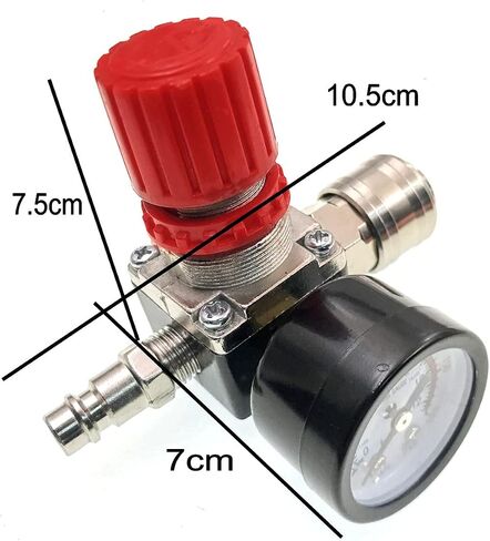 JZK 1/4" Air Compressor Pressure Regulator, Pneumatic Pressure Regulator 1/4", Pressure Control Valve with 140psi 12bar Connection in Saudi Arabia