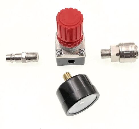 JZK 1/4" Air Compressor Pressure Regulator, Pneumatic Pressure Regulator 1/4", Pressure Control Valve with 140psi 12bar Connection in Saudi Arabia