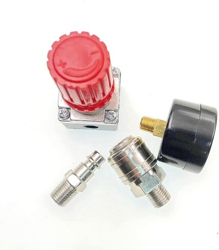 JZK 1/4" Air Compressor Pressure Regulator, Pneumatic Pressure Regulator 1/4", Pressure Control Valve with 140psi 12bar Connection in Saudi Arabia