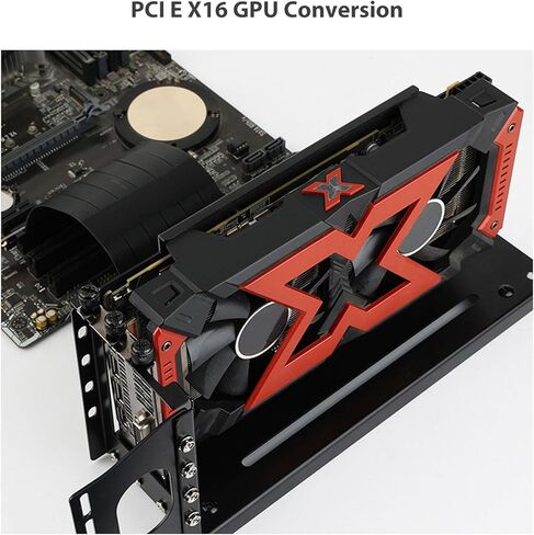 GPU Support Bracket, Vertical GPU Mount PCI E 3.0 X16 Graphics Card VGA Support Bracket Holder with Pretty Lighting, Adjustable Bracket for ATX PC Case (26*6.2*12.8 cm), Genericaqt1b9mu5v-11 in Kuwait