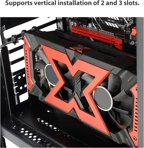 GPU Support Bracket, Vertical GPU Mount PCI E 3.0 X16 Graphics Card VGA Support Bracket Holder with Pretty Lighting, Adjustable Bracket for ATX PC Case (26*6.2*12.8 cm), Genericaqt1b9mu5v-11 in Kuwait