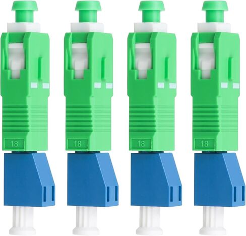 Xunsomten- 2PC Single Mode 9/125μm SC/APC Male to LC/UPC Female Hybrid Optical Fiber Adapter in Kuwait