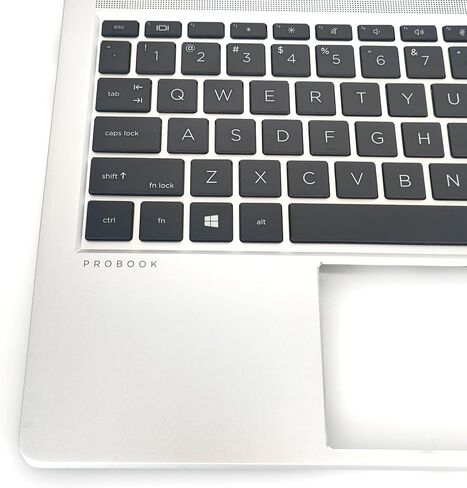 Replacement Upper Case Palmrest for HP Probook 640 645 G8 14'' Series Laptop Non-Backlit Keyboard Assembly Top Cover M48794-001 Silver in Saudi Arabia