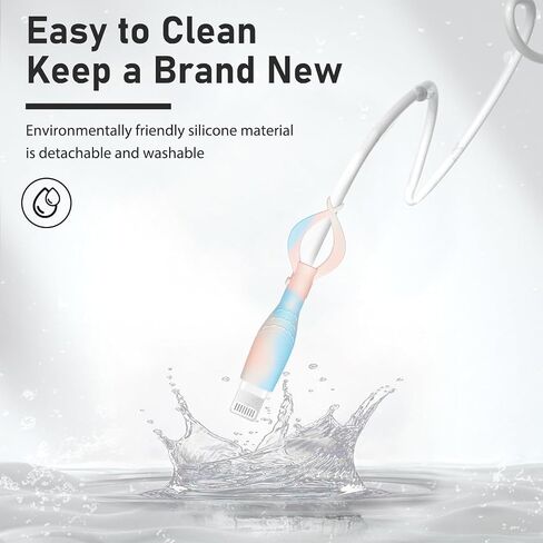 CameCosy Cute Cable Protector for iPhone Android USB Type-C Charger,3 PCS Soft Silicone Charging Cable Protector Cord Saver Data Cable Organizer Cable Strap - Pink Blue in Saudi Arabia