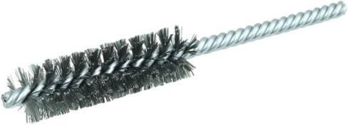 Weiler 21247 Power Tube Brush, Double Stem/Double Spiral, 3/4", 0.08" Steel Wire Fill, 2-1/2" Length, Made in The USA (Pack of 10) in Kuwait