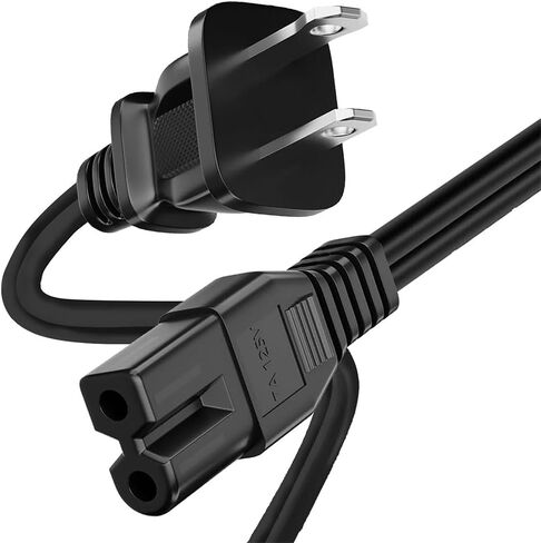 سلك طاقة تلفزيون طويل جدًا بطول 6 أقدام بفتحتين متوافق مع تلفزيون شارب LC-37GD6U LC-37GD4U LC-37D44U LC-37BD60U LC-32LE700UN LC-32LE653U LC-32lbu591u in Saudi Arabia