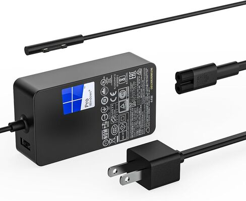 شاحن طاقة للكمبيوتر المحمول Surface Pro 44 وات 15 فولت 2.58A لجهاز Microsoft Surface Pro 3 4 5 6 Surface Laptop 2 1 1625 1800 محول تيار متردد يدعم 36 وات in Kuwait