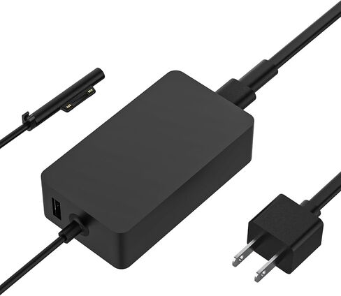 شاحن طاقة للكمبيوتر المحمول Surface Pro 44 وات 15 فولت 2.58A لجهاز Microsoft Surface Pro 3 4 5 6 Surface Laptop 2 1 1625 1800 محول تيار متردد يدعم 36 وات in Kuwait