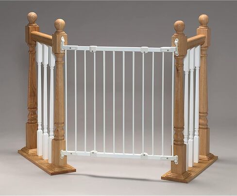 KidCo G2100 زاوية جبل سيفوي أعلى الدرج بوابة أطفال سريعة الفك لحجب السلالم أو الممرات، 42.5 × 30.5 بوصة، فولاذ، أبيض (عبوتان) in Kuwait