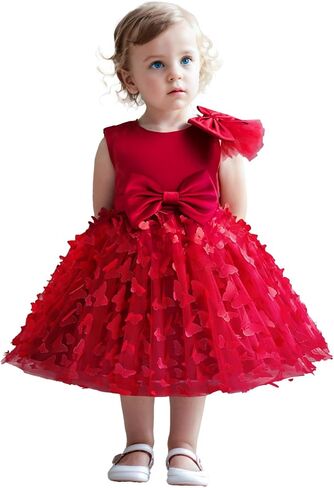 TTYAOVO Toddler Girl Flower Dress Baby Princess Birthday Party Gown in Kuwait