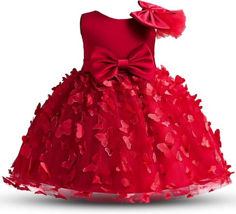 TTYAOVO Toddler Girl Flower Dress Baby Princess Birthday Party Gown in Kuwait