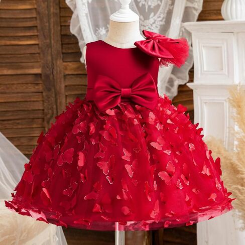 TTYAOVO Toddler Girl Flower Dress Baby Princess Birthday Party Gown in Kuwait
