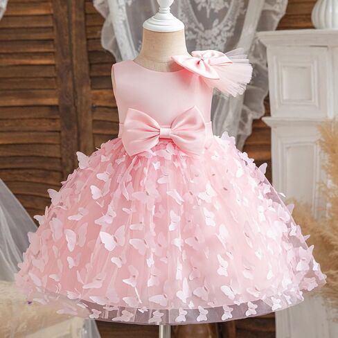 TTYAOVO Toddler Girl Flower Dress Baby Princess Birthday Party Gown in Kuwait