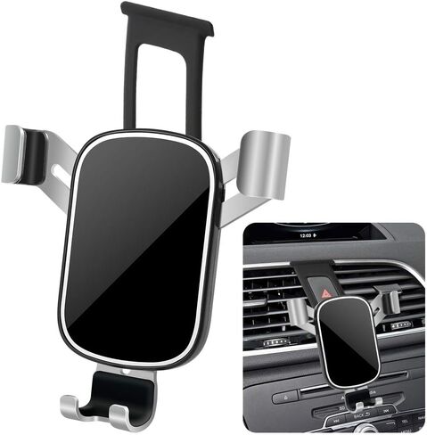 LUNQIN Car Phone Holder for Audi Q3 2012 2013 2014 2015 2016 2017 2018 Auto Interior Accessories Best Phones Mount Cell Cellphone Mobile Cradle Charging Navigation Bracket Screen Air Vent Accessory in Saudi Arabia