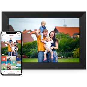 WiFi 10.1'' Digital Picture Frame with 1280x800 Resolution, Touchscreen Digital Photo Frame Share Photos and Videos Remotely via APP - Gift Guide for Christmas (20 inch)