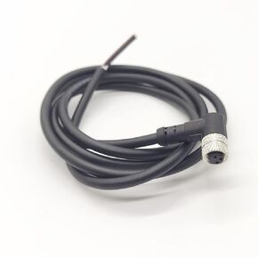 M8 Connector A Code Female Right Angle Solder Type Single Ended Cable Molded Cable 1M (8 Pin)