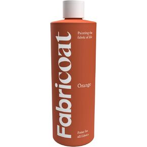 Fabric Paint for Furniture - Restore or Change the Color of Couches, Chairs, Upholstery, Soft Furnishings, Car Interiors, Clothing, & Footwear. (8.5 oz / 250ml, Orange)