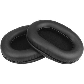 Earpads Replacement for Sony MDR-7506, MDR-V6, MDR-V7, MDR-CD900ST Headphones Ear Pads Cushions with Softer Protein Leather, High-Density Foam Black