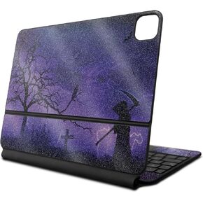 Glossy Glitter Skin Compatible with Apple Magic Keyboard for iPad Air 11-inch (M2) 2024 - Mystic Reaper - Premium 3M Vinyl Protective Decal Cover - Easy to Apply | Crafted in The USA by MightySkins