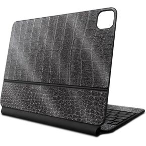 Glossy Glitter Skin Compatible With Apple Magic Keyboard for iPad Air 11-inch (M2) 2024 - Black Gator Skin - Premium 3M Vinyl Protective Decal Cover - Easy To Apply | Crafted in the USA by MightySkins