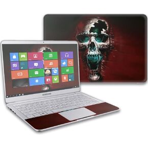 MightySkins Skin Compatible with Samsung Notebook 9 13" (2017) wrap Cover Sticker Skins Wicked Skull