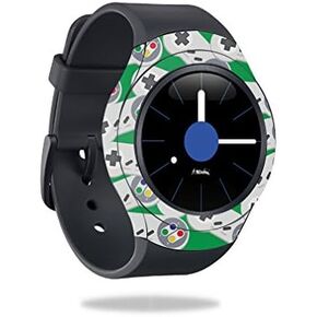 MightySkins Skin Compatible with Samsung Gear S2 3G - Retro Controllers 1 | Protective, Durable, and Unique Vinyl Decal wrap Cover | Easy to Apply, Remove, and Change Styles | Made in The USA