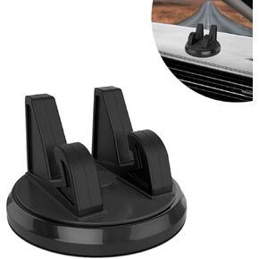 Pack-1 Car Dashboard Cell Phone Holder, 360 Degree Rotating Navigation Bracket, Phone Fixing Device, Automobile Interior Products, Universal for Most Cars, SUVs and Vans (Black)